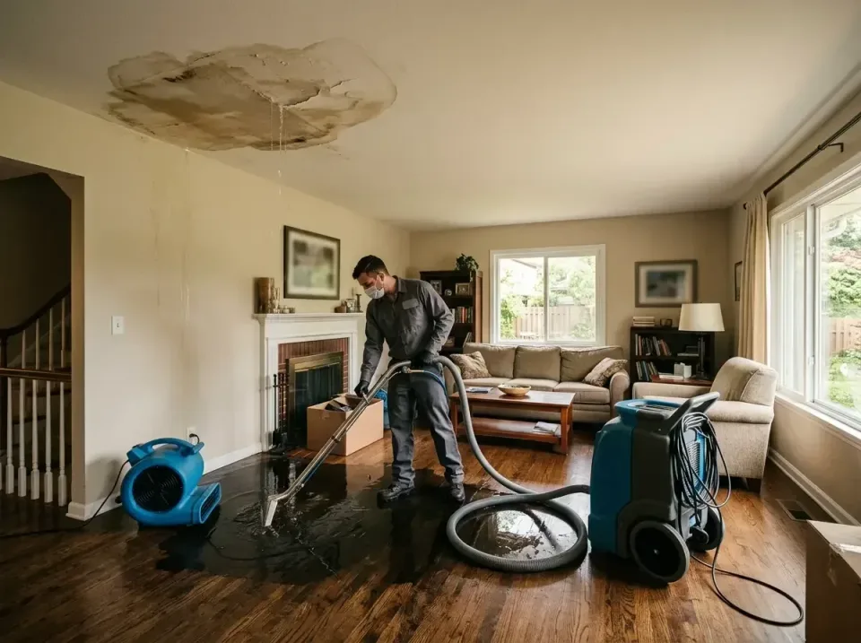 attic-pipe-burst-ceiling-drip-008 — frequently asked questions, Water Damage Restoration & Carpet Care in Media, PA